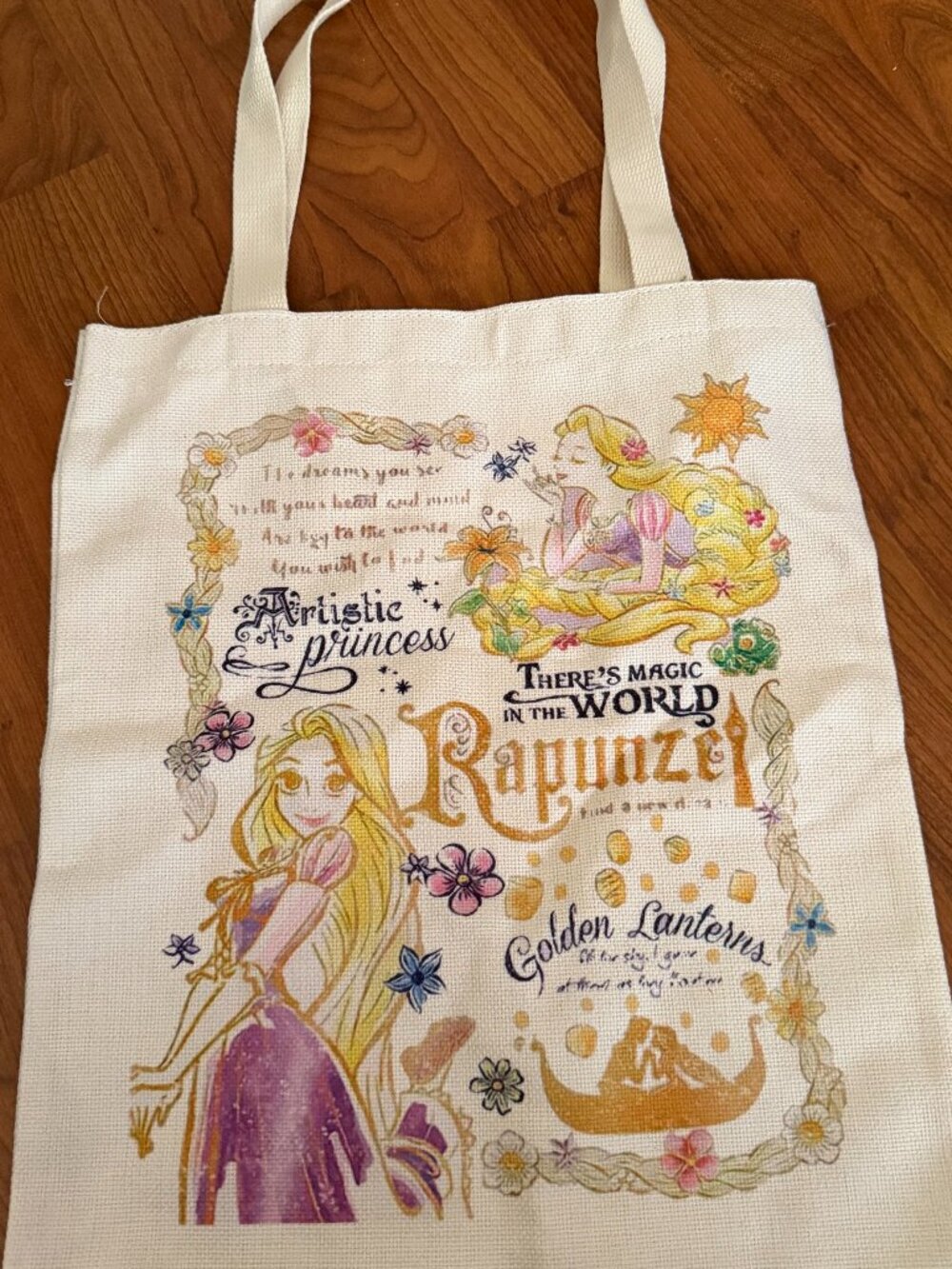 Disney Rapunzel Themed Tote Bag